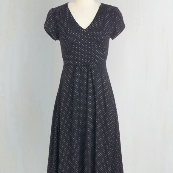 Modcloth Word to the Blithe Dress in Navy - S - Picture 1 of 12